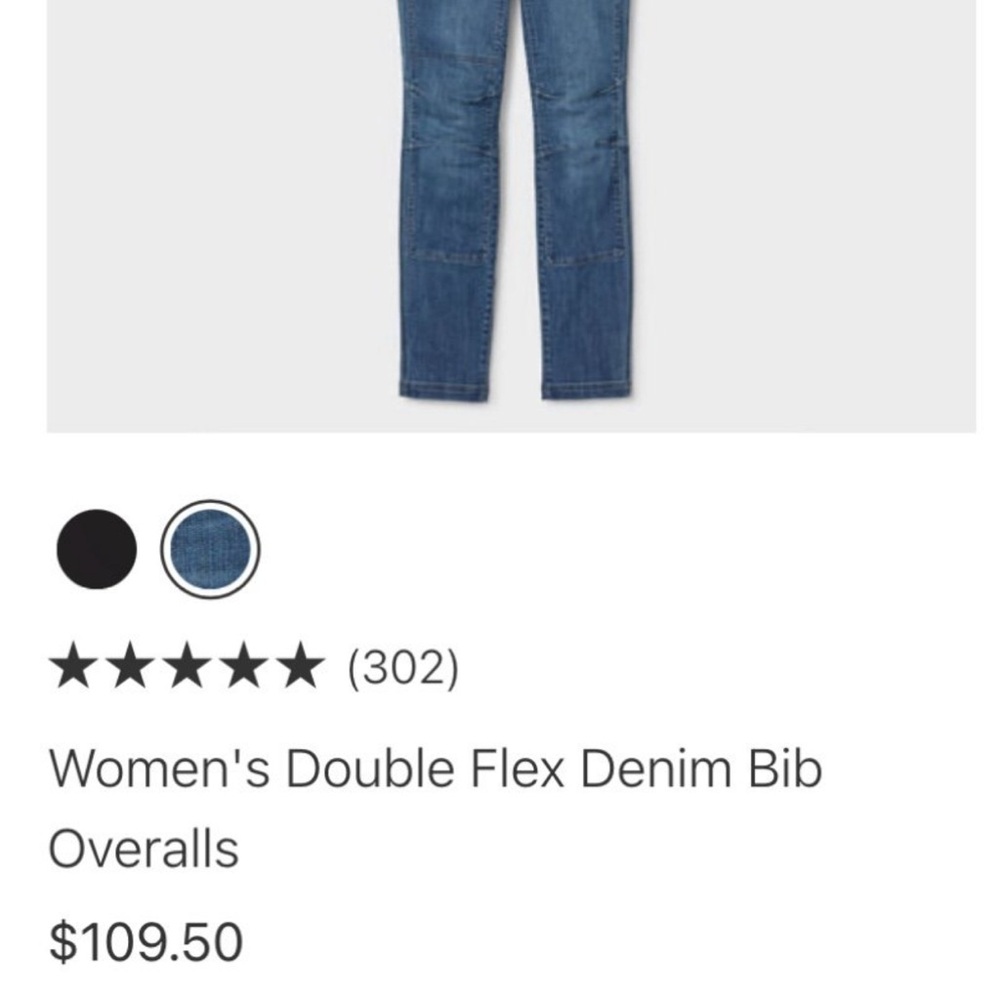 Duluth double flex denim  overalls new 8 regular - Picture 5 of 5